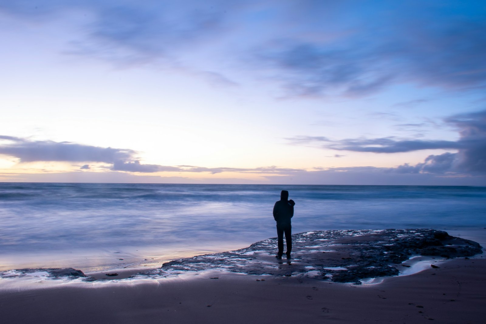 Meditative practice in a calm natural setting